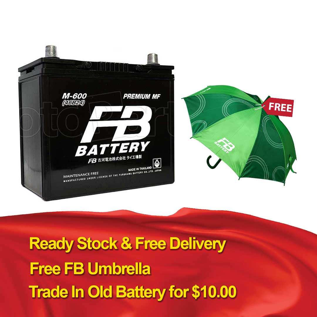 Fb M Series Maintenance Free Battery M600 46b24l Mf Otopart Mall