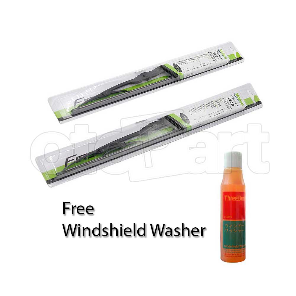 VALEO First Conventional Wiper Blade 16" & 18" (1 Pair 